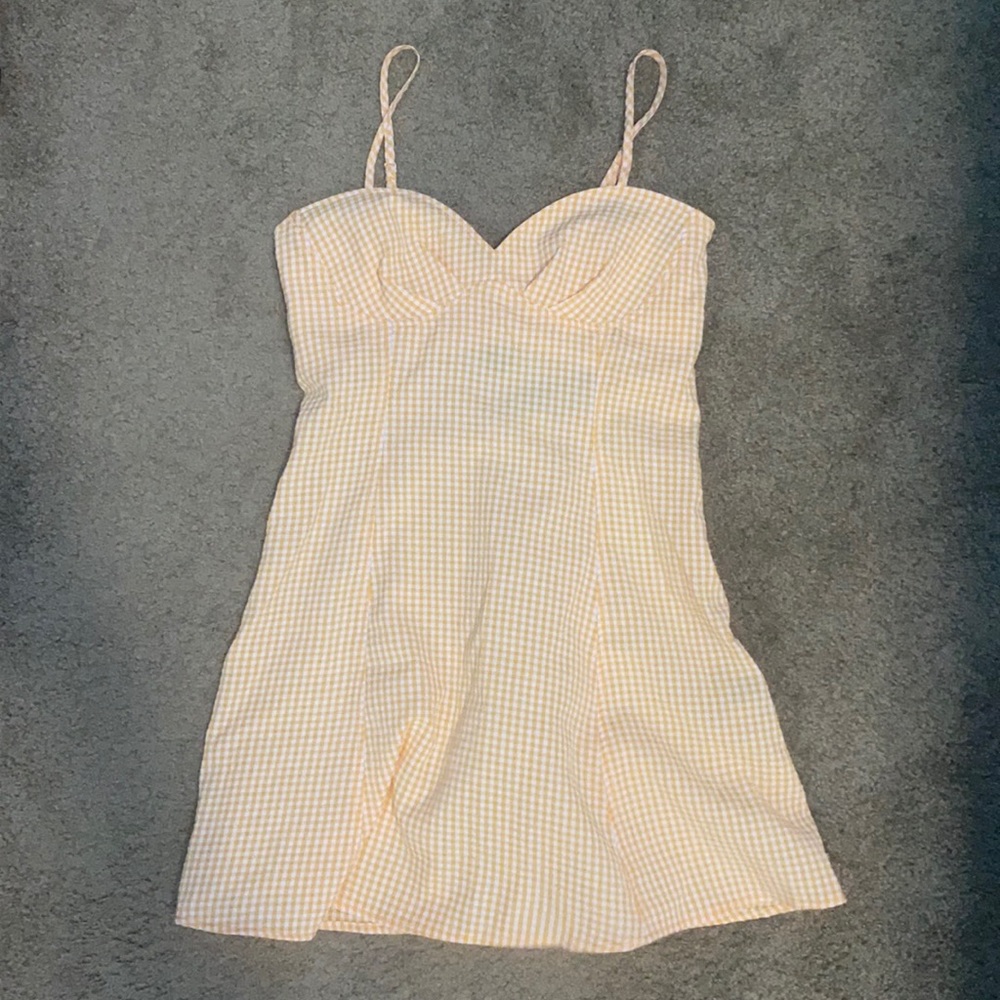 FOREVER21 orange & white slip dress (size S)